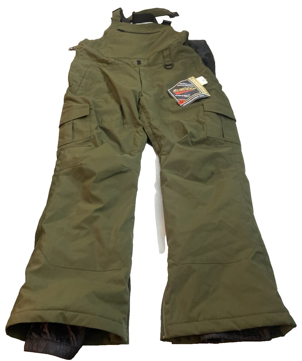 Bumdeep women's Snow Overalls Medium Green Snowboarding Ski