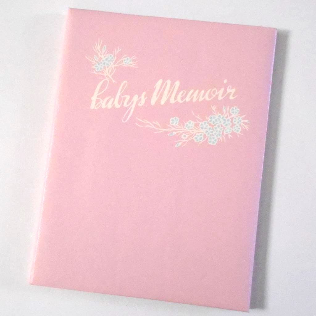 Baby's Memoir Memory Book Journal Little King Publishing Vintage 1940s