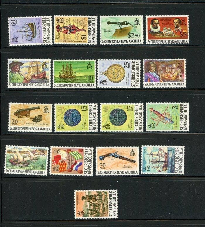 St Kitts Nevis #206-22 MNH