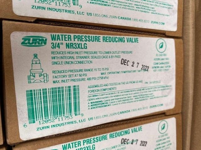 ZURN WILKINS 34-NR3XLG WATER PRESSURE REDUCING VALVE (NEW)