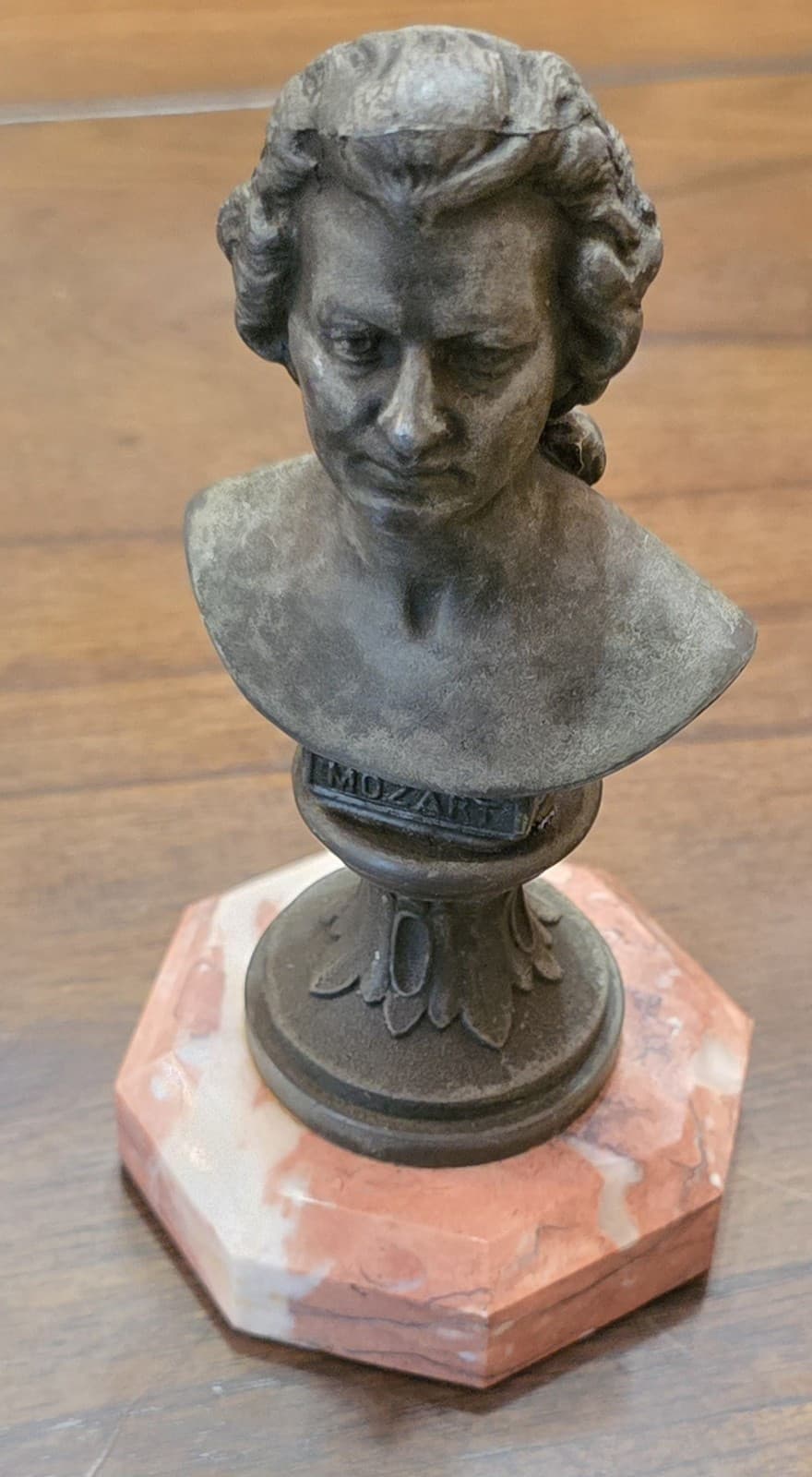 6.25" T Mozart Trophy 18 National Sangerfest City Prize Phil 1897 Bust Composer