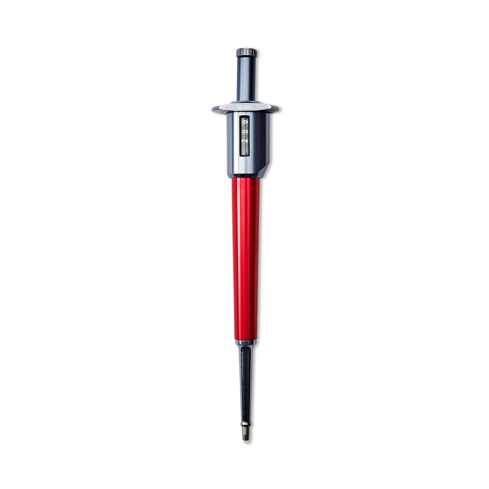VistaLab 50-200�L Pipette, MLA, Digital, Red, #1137
