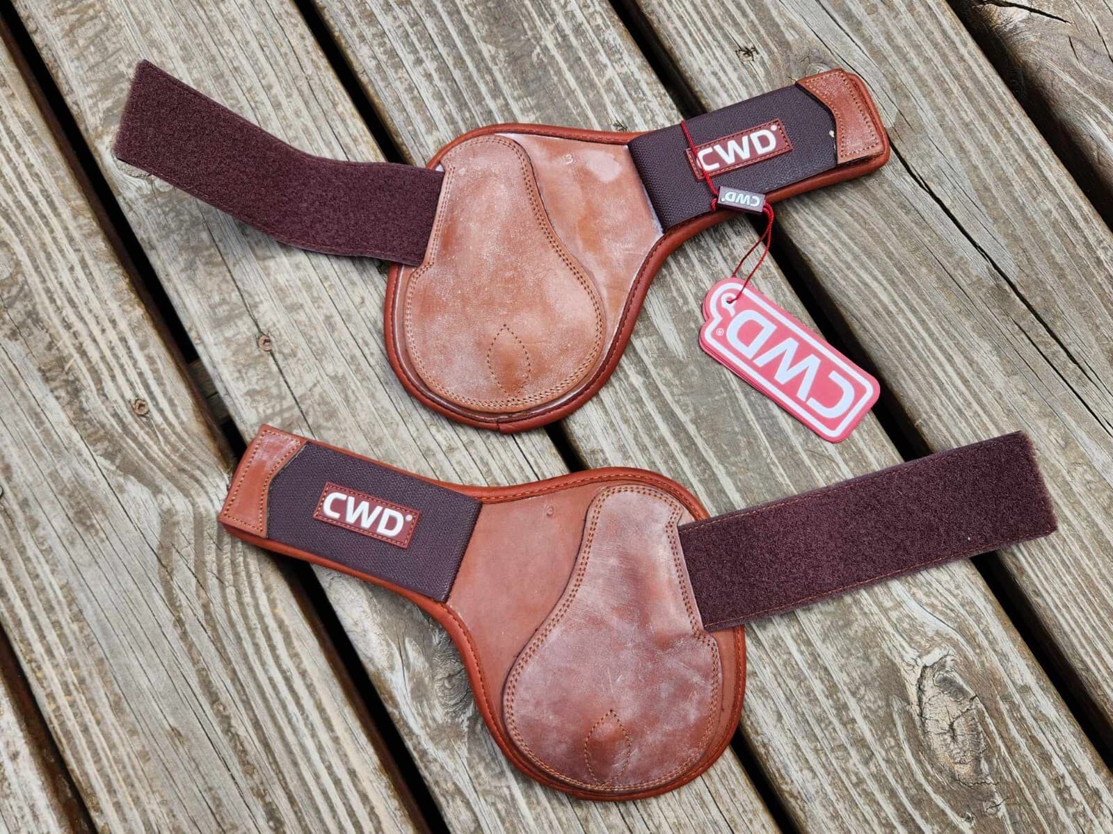 CWD Double-Lock VeIcro Equitation Fetlock Boots -Neoprene Lined- Sz 3 (Full)-NWT