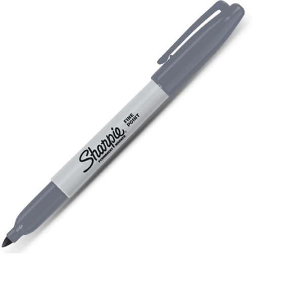 Sharpie Permanent Marker Fine Point Slate Gray Pack Of 1
