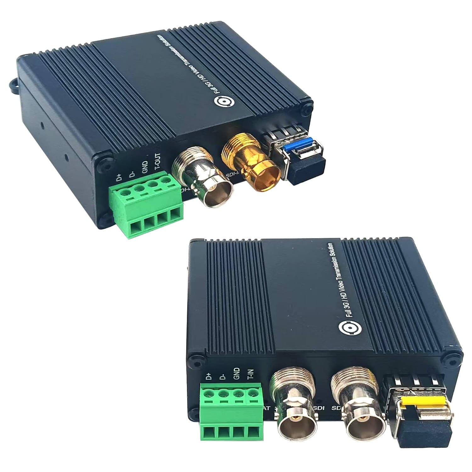 HD SDI Extender LC Fiber Optic Converter RS485 Broadcast Transmitter Receiver