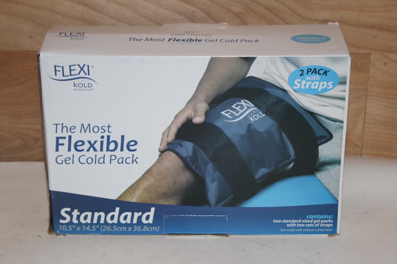 FlexiKold Gel Ice Pack W/Straps (Standard Large: 10.5" x 14.5") VALUE PACK 2x