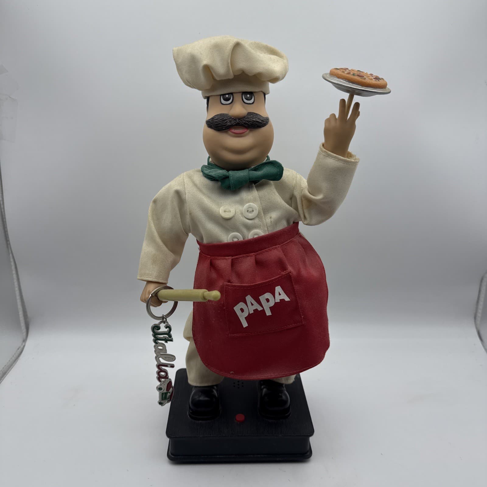 Vintage Rare PIZZA PAPA Singing, Dancing, Pizza Spinning Guy works great