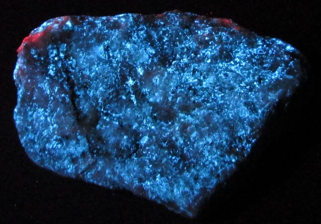 Hydrozincite Calcite Fluorescent Minerals Long Lake, Ontario, Canada