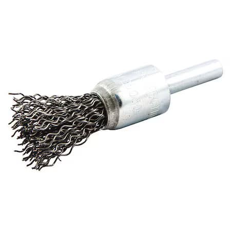 Crimped Wire End Brush, Shank Size 1/4", 66252838891
