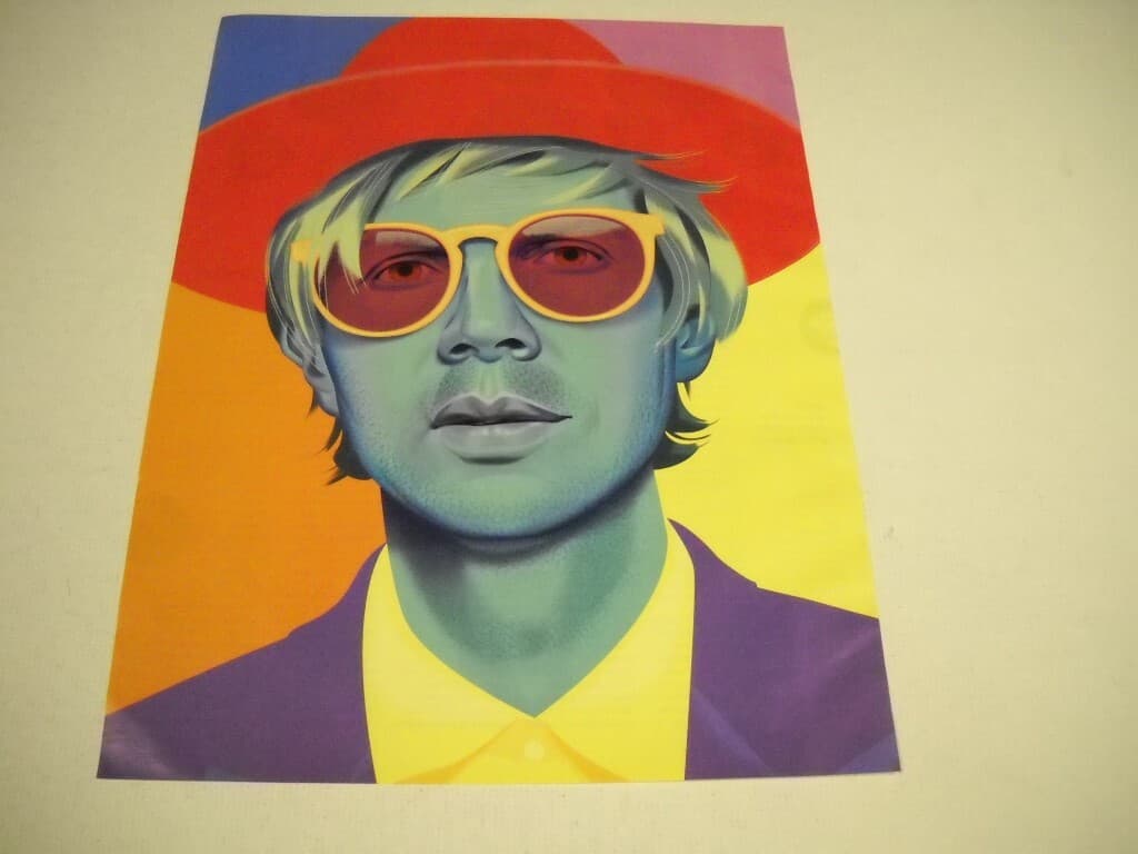 BECK Dynamic Colorfully imaged head and shoulders 2017 Promo Poster Ad