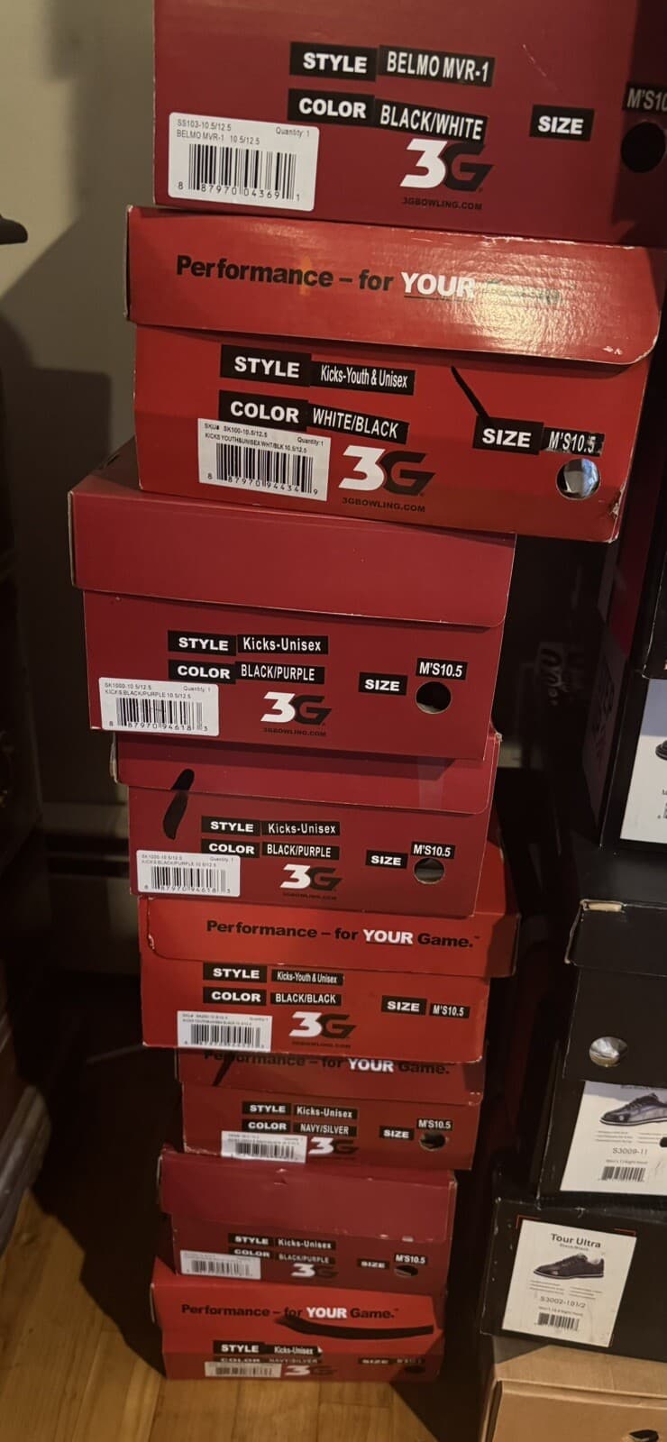 3G Belmo, Kicks 8 Pairs Total