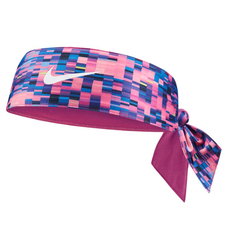 NIKE Wide Dri-Fit Head Tie Headband Brand New OSFM Reversible Pink Digi Camo NEW