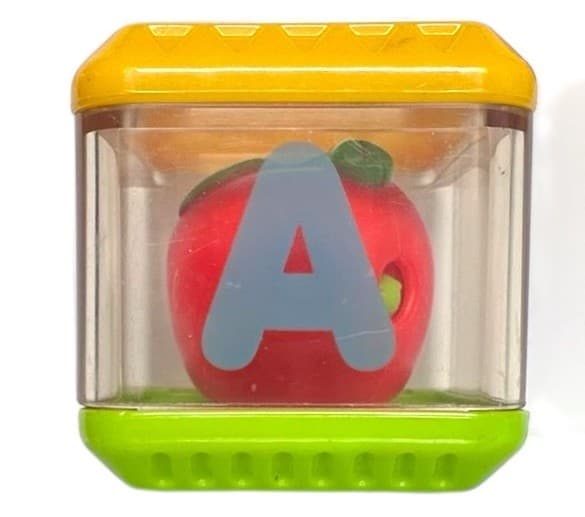 Fisher Price Peek a Boo Replacement Blocks **LETTER A** Apple