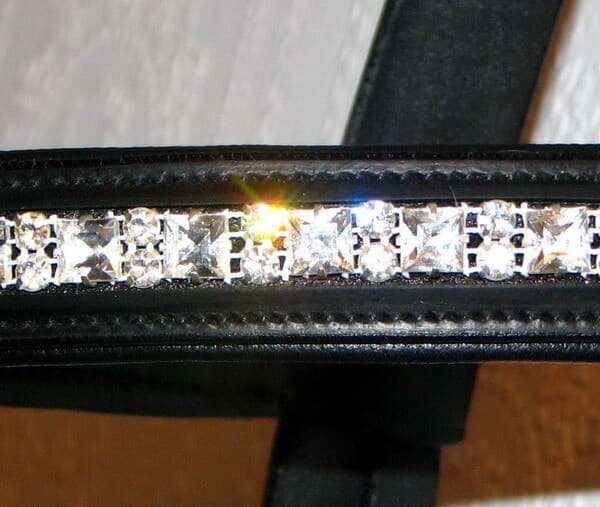 FSS Clear RADIENT CUT DOT Bling Rhinestone Crystal BROWBAND Top Quality NEW