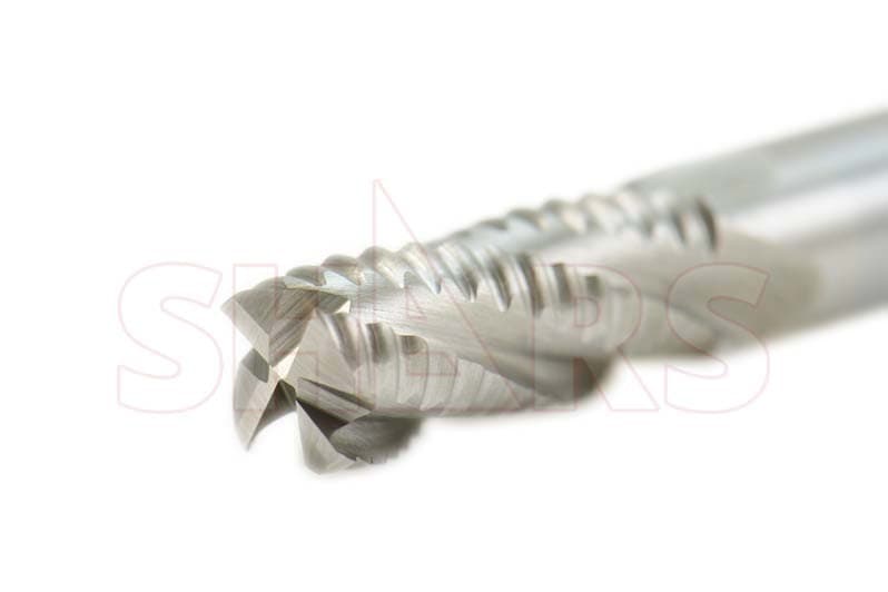 1/2" x 1/2" M42 Cobalt Center 4 Flute Coarse Tooth Roughing End Mill !{
