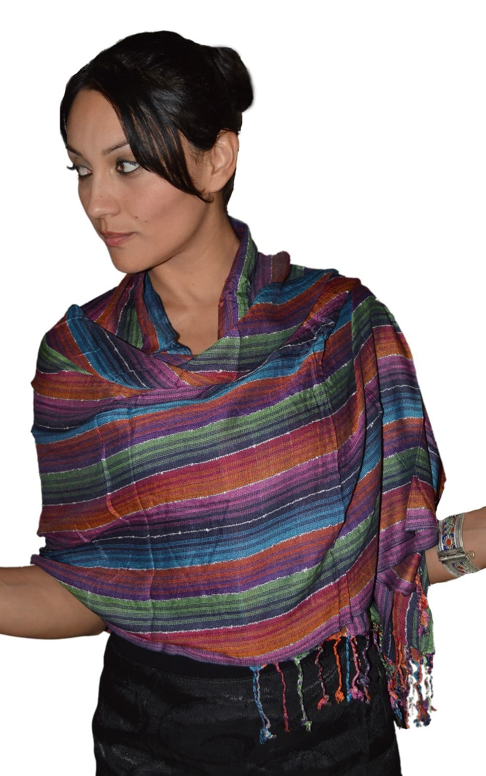 Shawls Scarves Hijab Evening Wrap Cover-Up Woven Reversible Lightweight Stylish