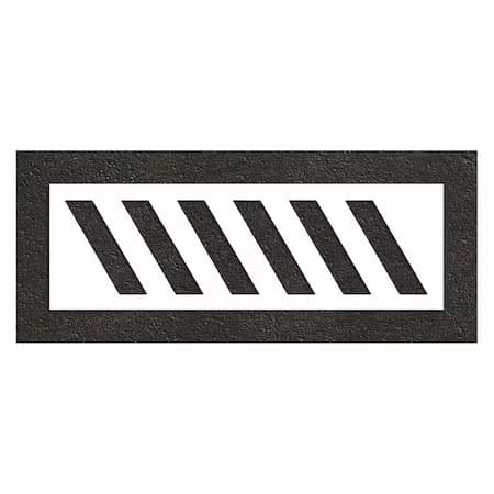 Rae Stl-116-52435 Pavement Stencil, Symbol, Slash, 24 In Character Height, Low