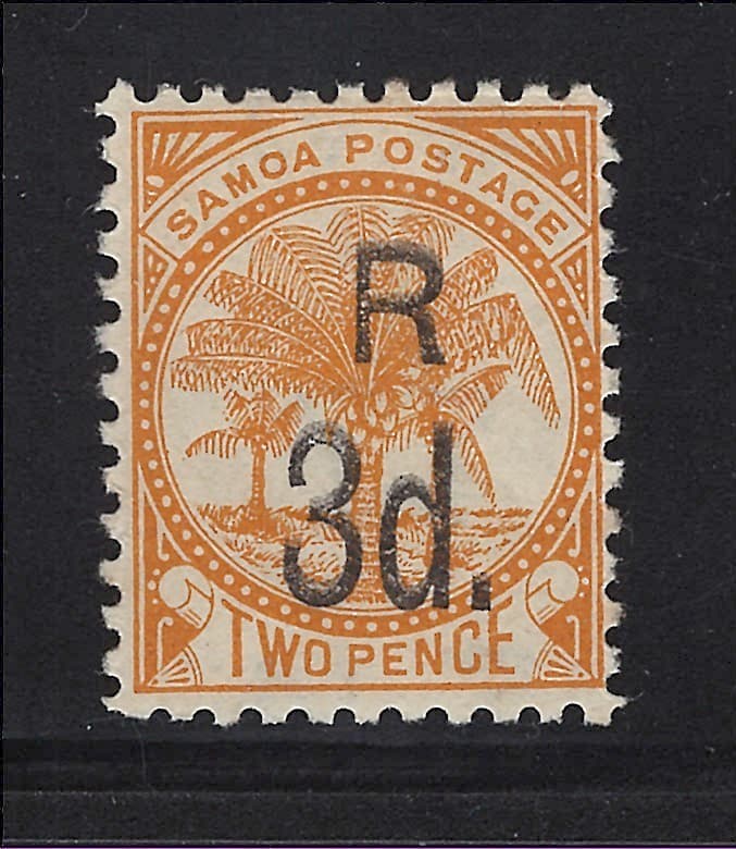 Samoa Scott # 25 MH Surcharged 1895