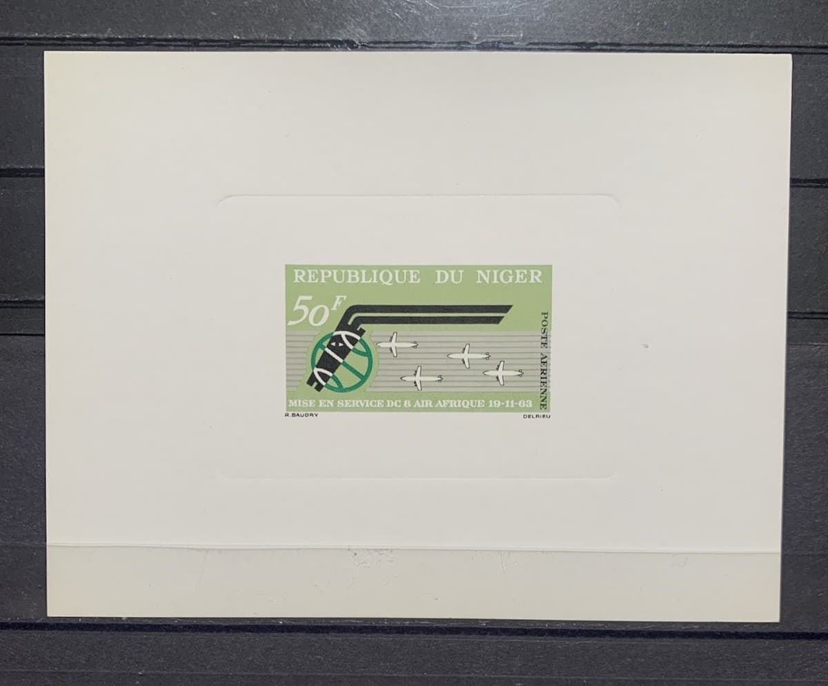 Niger C35,MNH.Michel 57. Air Afrique 1963 Deluxe Proof S Sheet