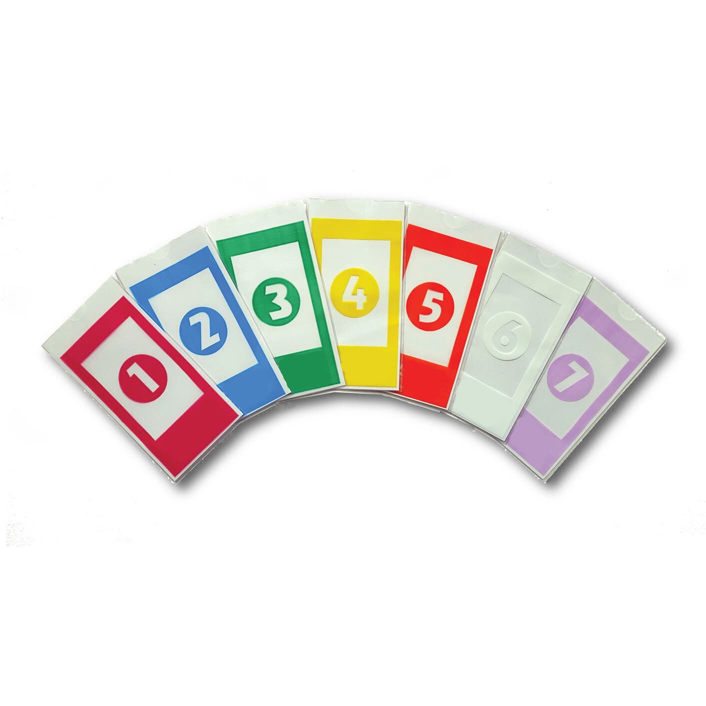 245 Reusable Safe Drop Envelopes (35ea of 7 Colors) for Tidel Tacc II RA Safes