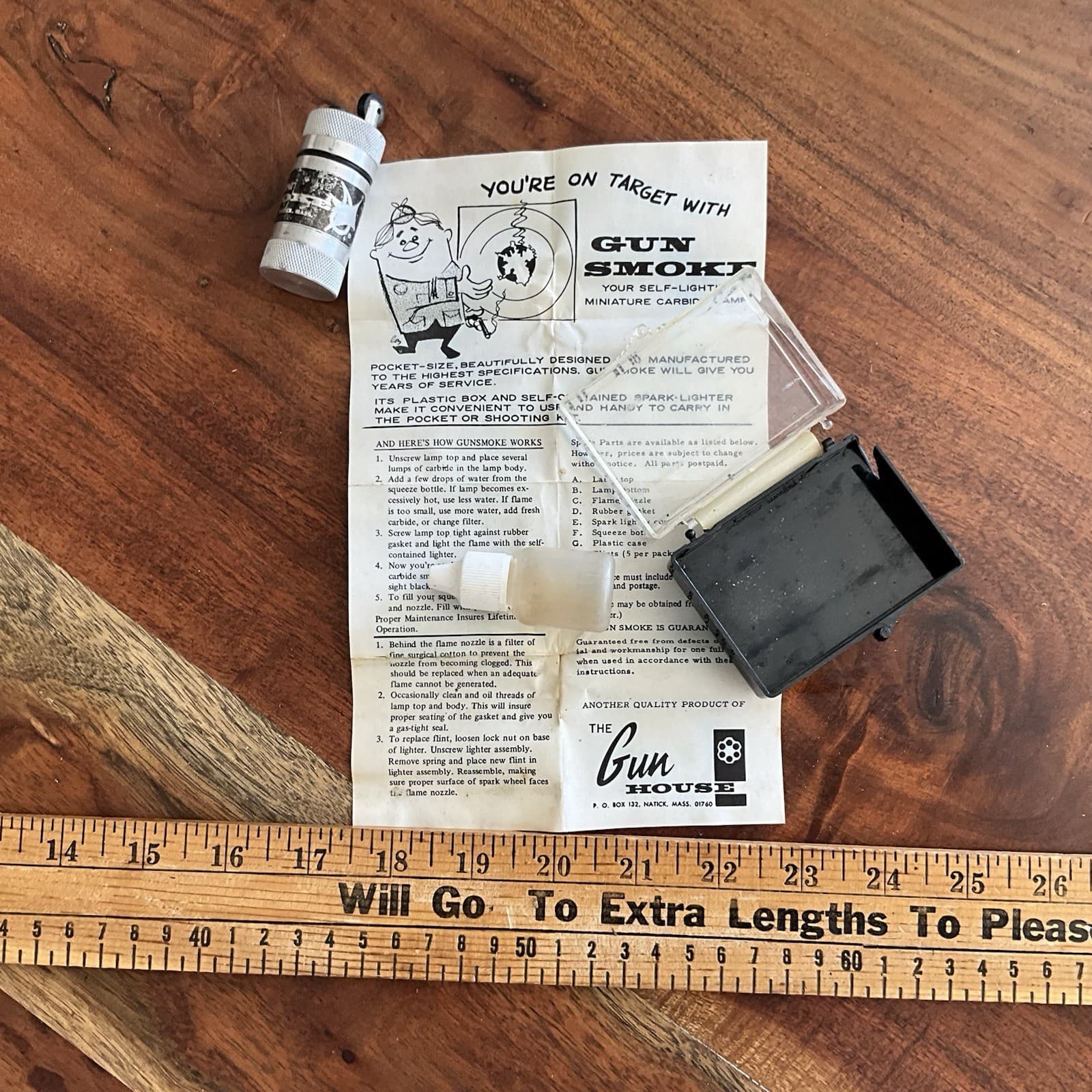 Gun Smoke Iron Sight Blackener: Self-Lighting Mini Carbide Lamp - Gun House