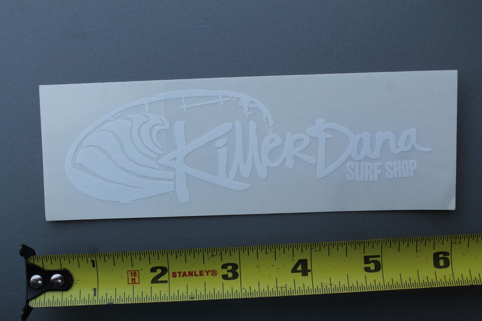 Killer Dana Surf Shop Clear White Point Surfboards V71B Vintage Surfing STICKER