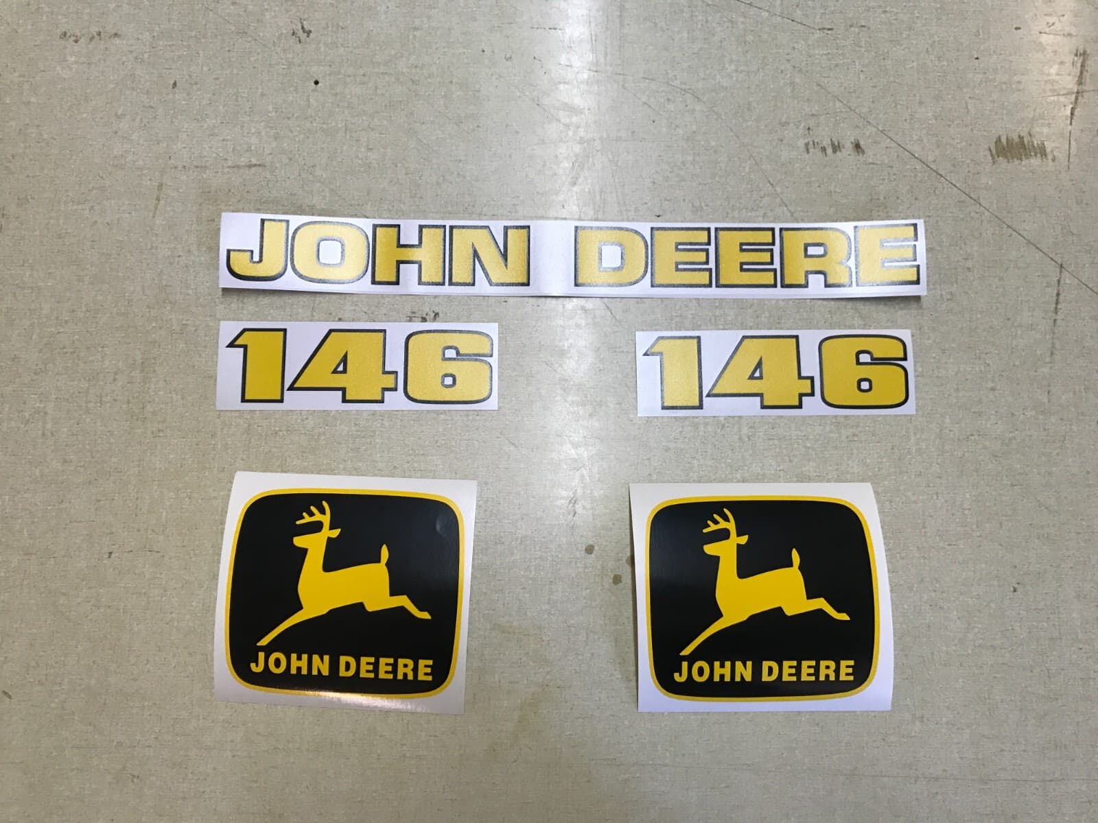Aftermarket John Deere 146 Loader decals