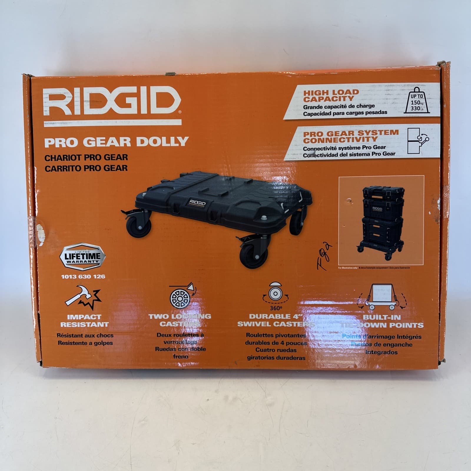 Ridgid Pro Gear Dolly Cart Modular Tool Box System Gen 2.0 330 Lb Capacity