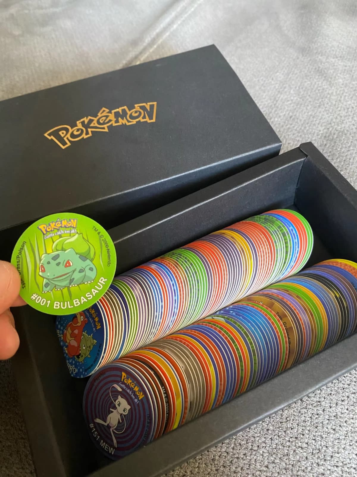 160 Tazos Pokemon Set, 1.st Generation Set -Import Fees Covered by Me the Seller