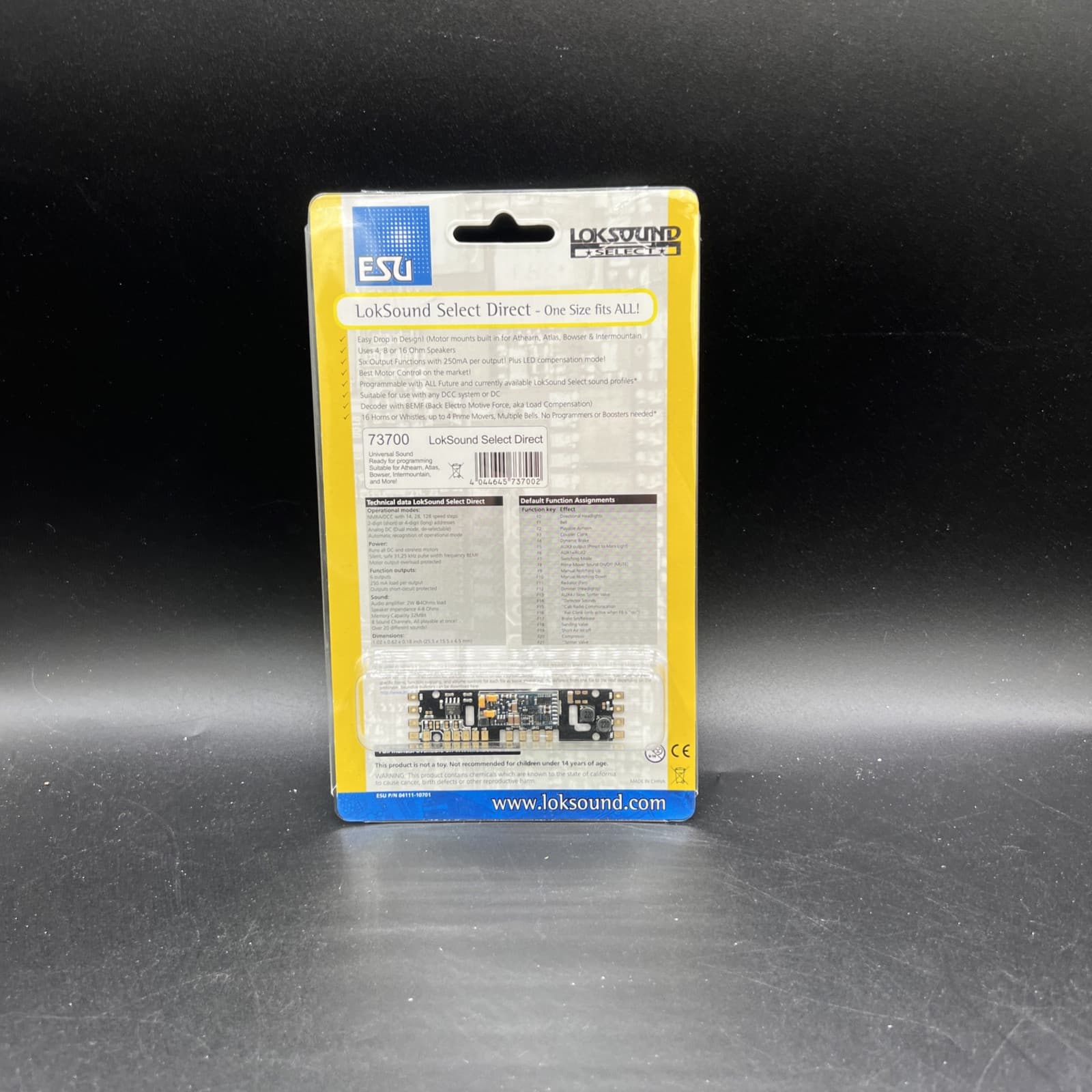 NOS ESU Loksound Direct 73700 Universal Sound Decoder