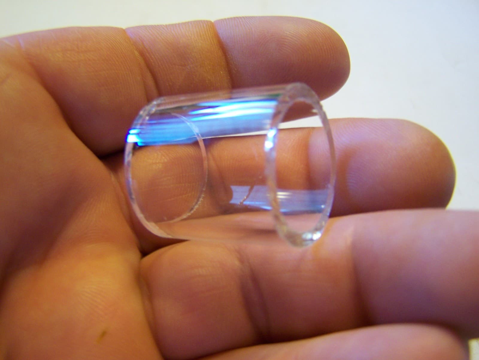 NOS Corning PYREX Hit Miss Gas Engine Oiler Sight Glass Steam 1x1 Inch NICE!!