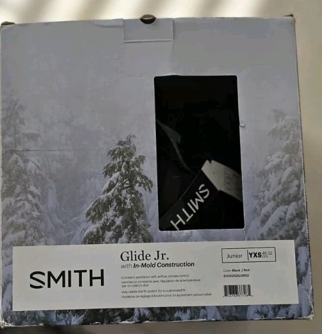 Smith Optics Glide Jr. Black Youth X-Small (48-52cm)-Fully Functional
