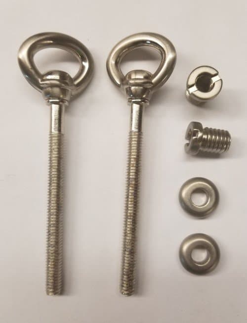 Satin Nickel Steel Cheval Mirror Mount Set vintage retro old kit art picture new