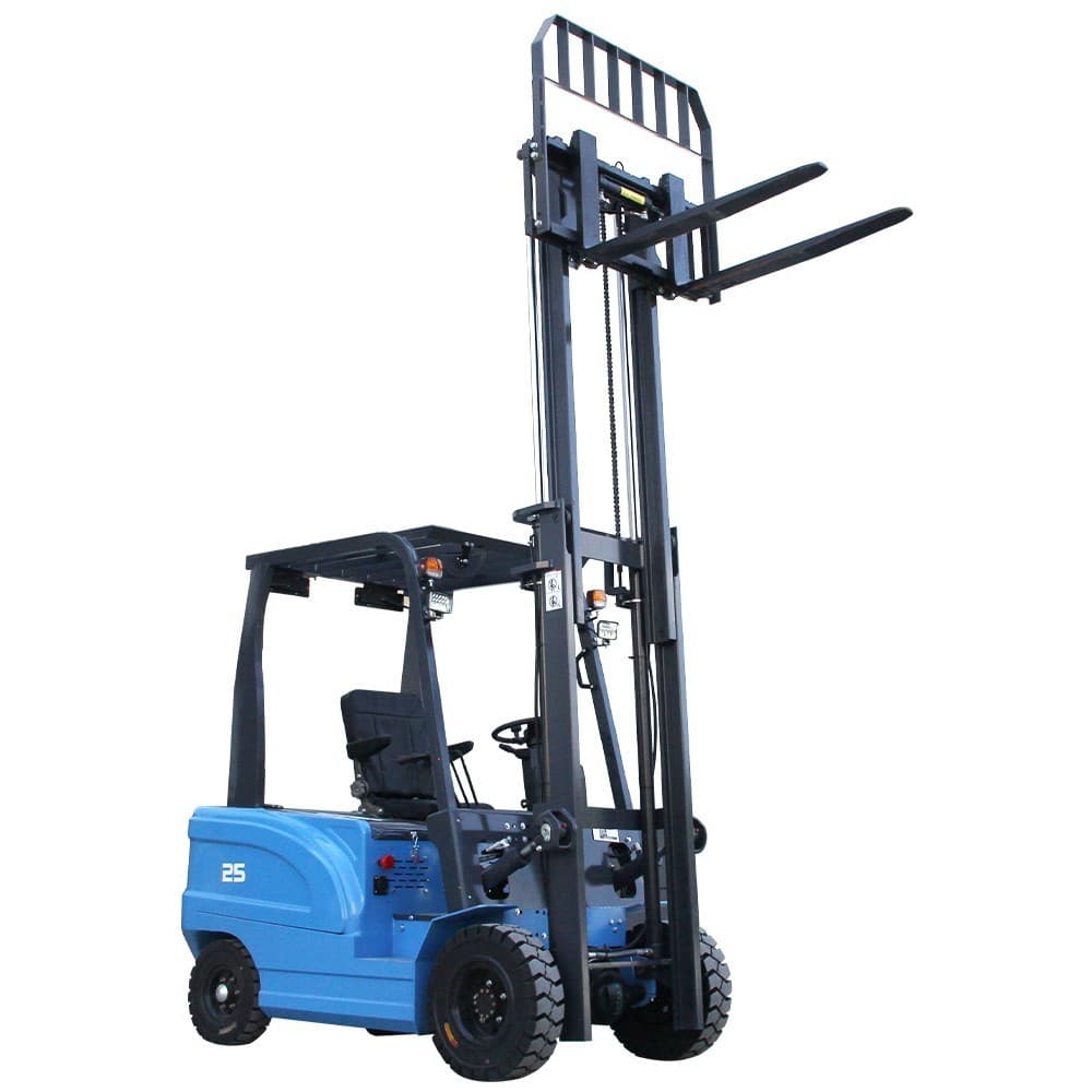 2.5 ton 5500 lb electric forklift with charger and lead acid battery