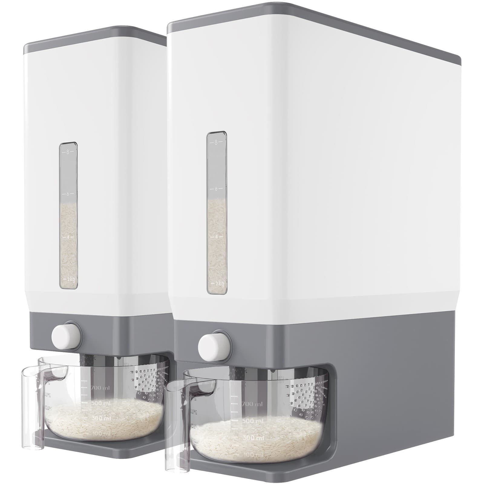 Lifewit Rice Dispenser 25 Lbs, Rice Storage Container Sealed Moisture Proof