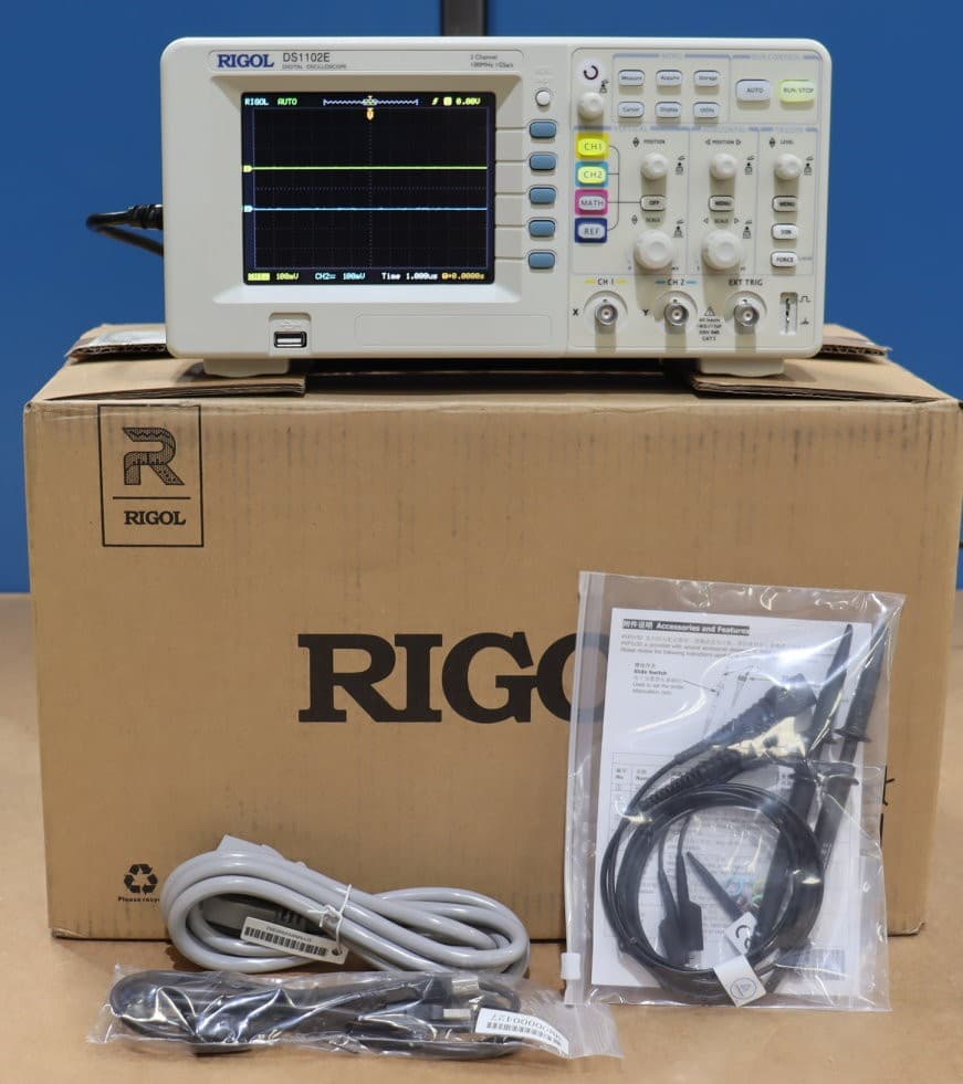 Rigol DS1102E Digital Oscilloscope 100MHz, 2-Channel NEW IN BOX