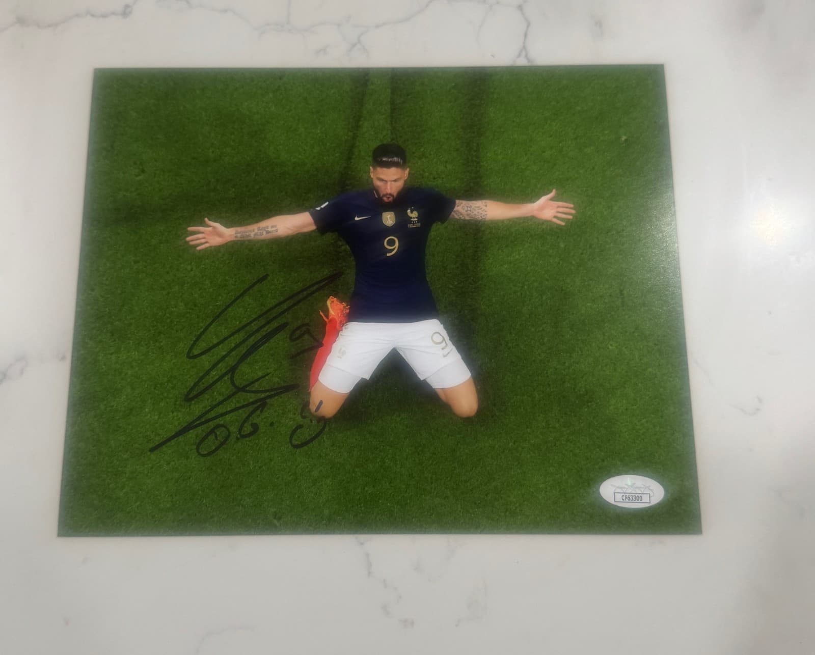 OLIVIER GIROUD Autographed 8x10 Photo SIGNED AUTO JSA COA FRANCE