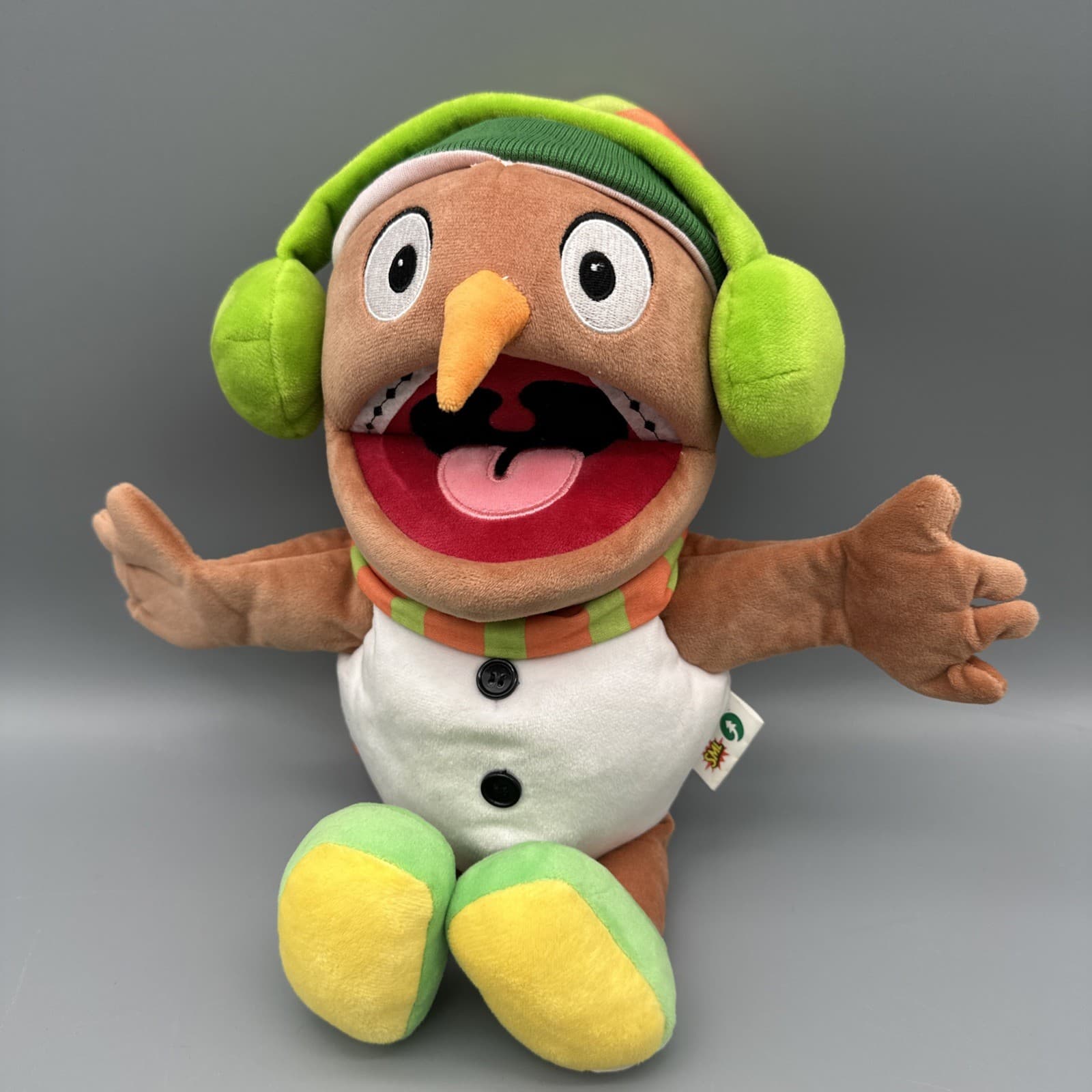 SuperMarioLogan SML Snow Day Snowman Joseph Winter Hand Puppet Plush RARE!