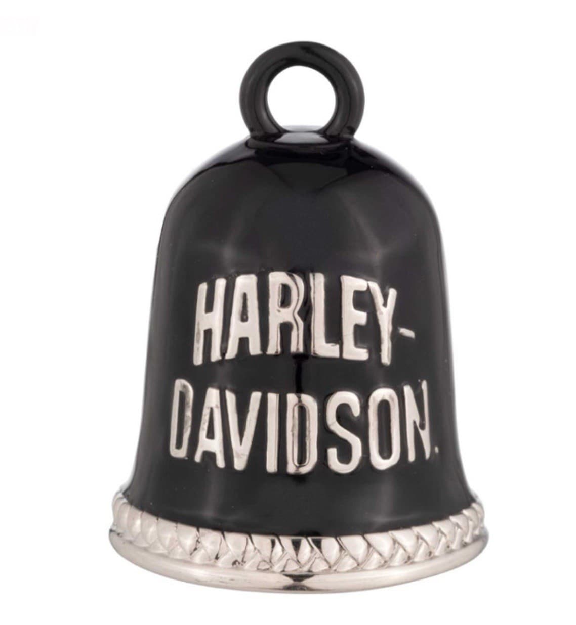 Harley Davidson H-D Wordmark Contrast Metal Ride Bell Black/Silver 34M00169