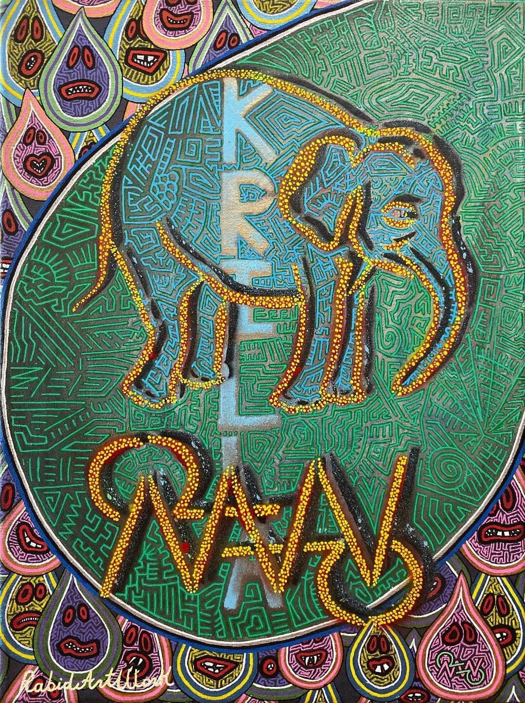 Babyphante #7 NFT, The Babyphante Collection by RabidArtWork 1of1 NFT