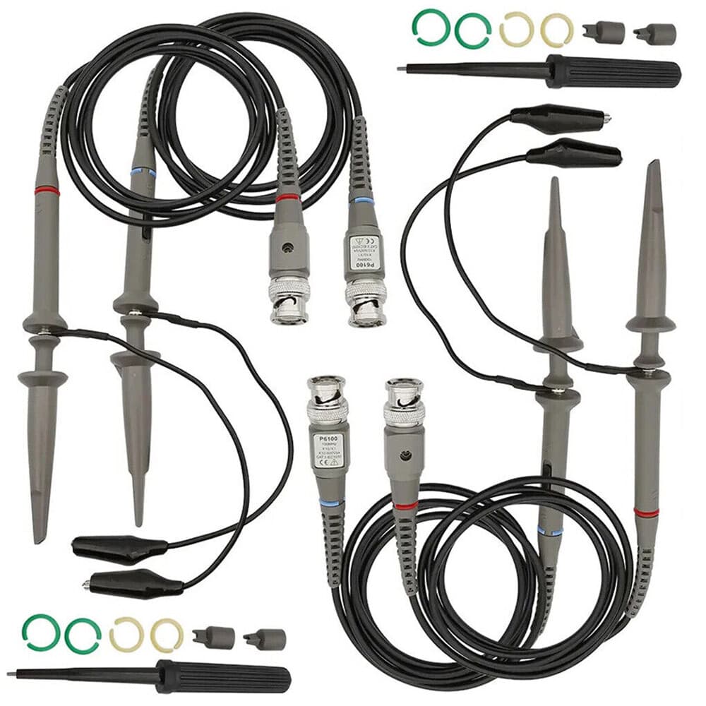 4*100MHz Oscilloscope Scope analyzer Clip Probe test leads kit for HP Tektronix