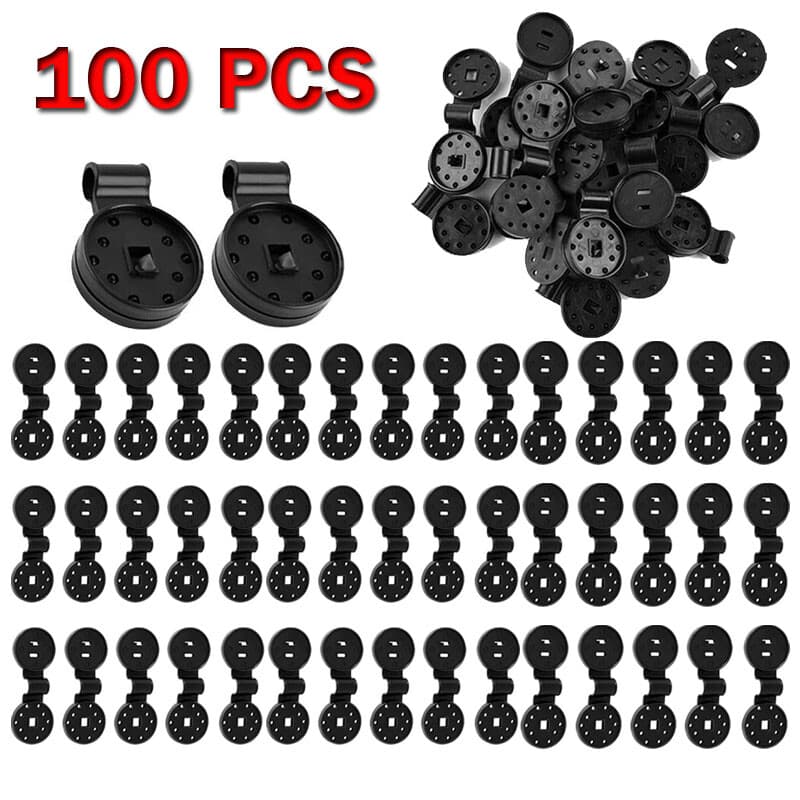 Shade Cloth Plastic Clips, Shade Cloth Heavy Duty Lock Grip 100PCS