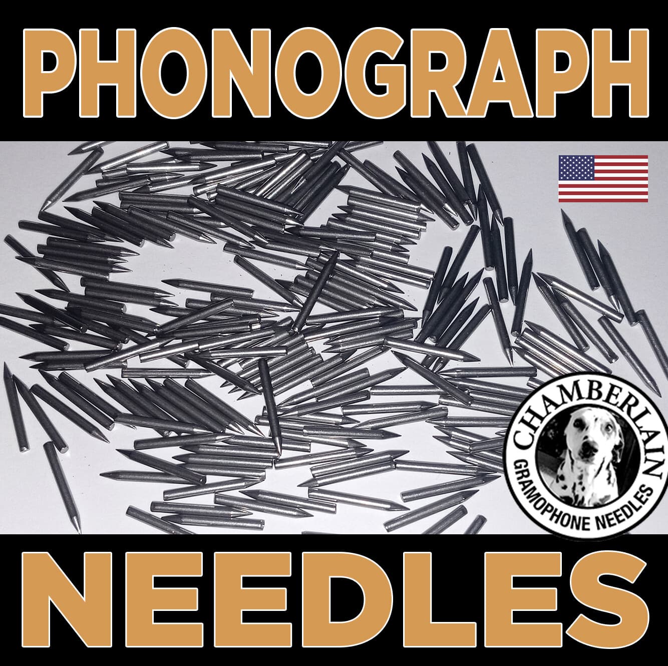 100 LOUD VOLUME NEEDLES for Spring Motor Phonograph Gramophone Records