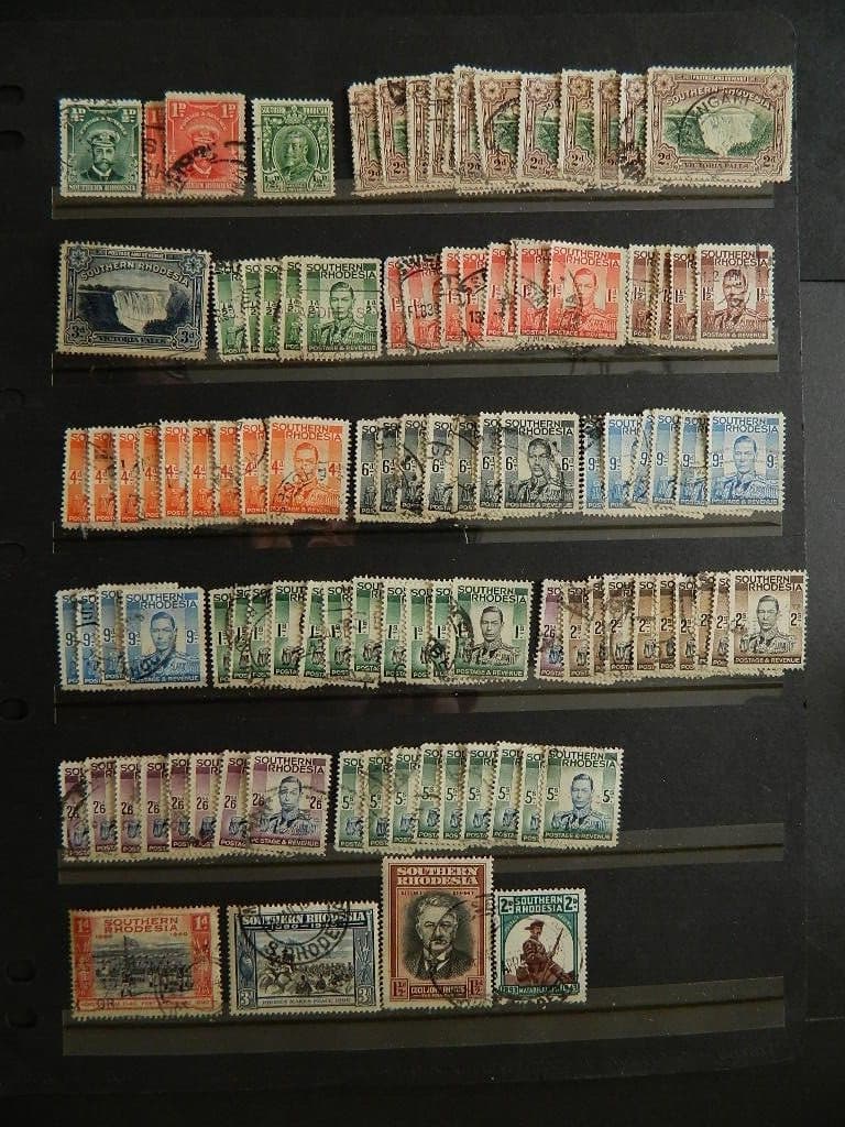 2312 SOUTHERN RHODESIA MULTIPLE COLLECTION USED