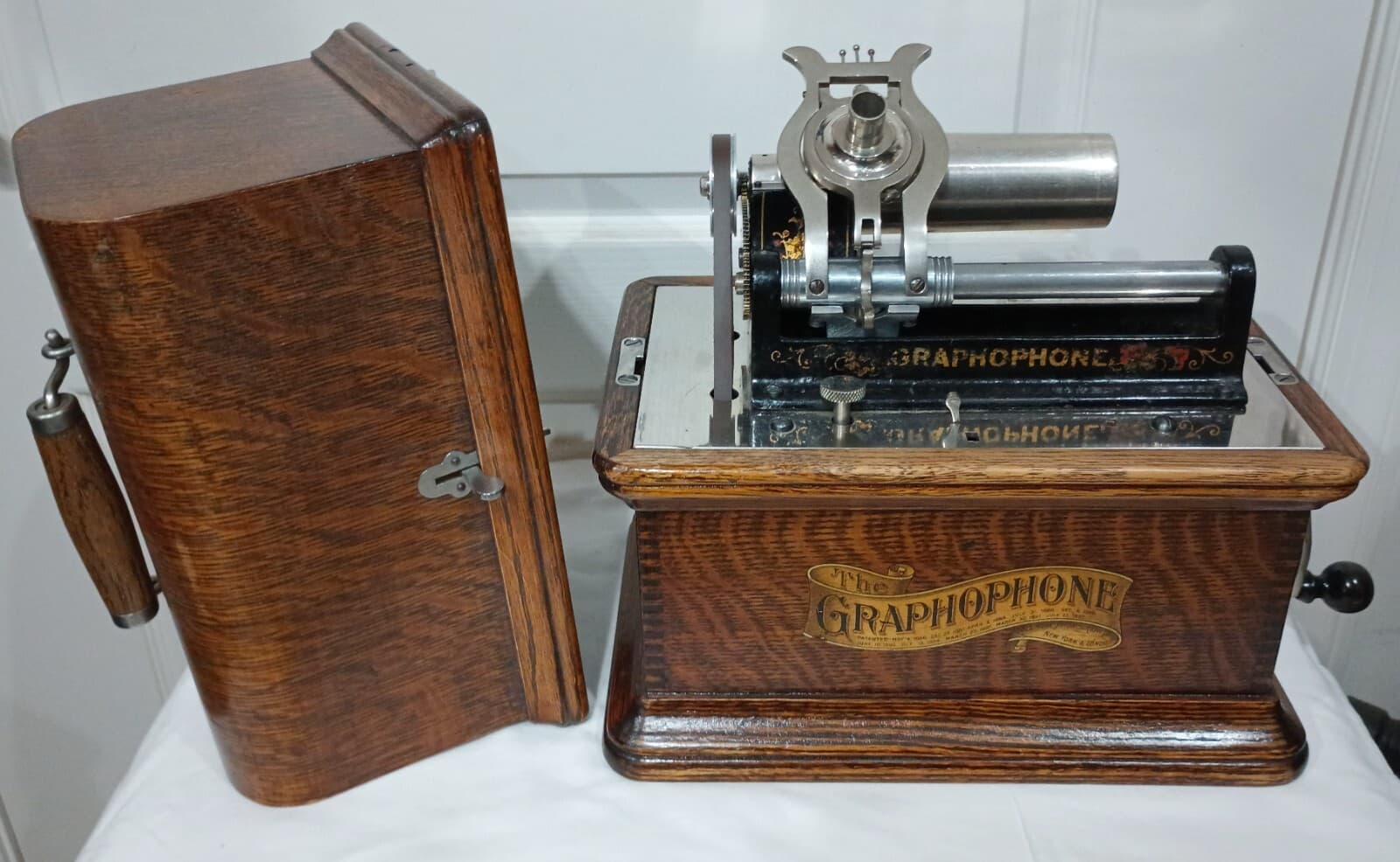 COLUMBIA AZ PHONOGRAPH GRAPHOPHONE ALL ORIGINAL,EXCELLENT CONDITION