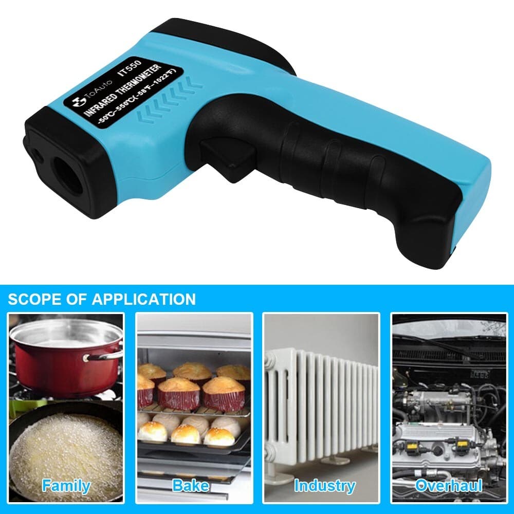 Digital IR Infrared Laser Gun Temperature Thermometer LCD Thermal Gauge Sensor