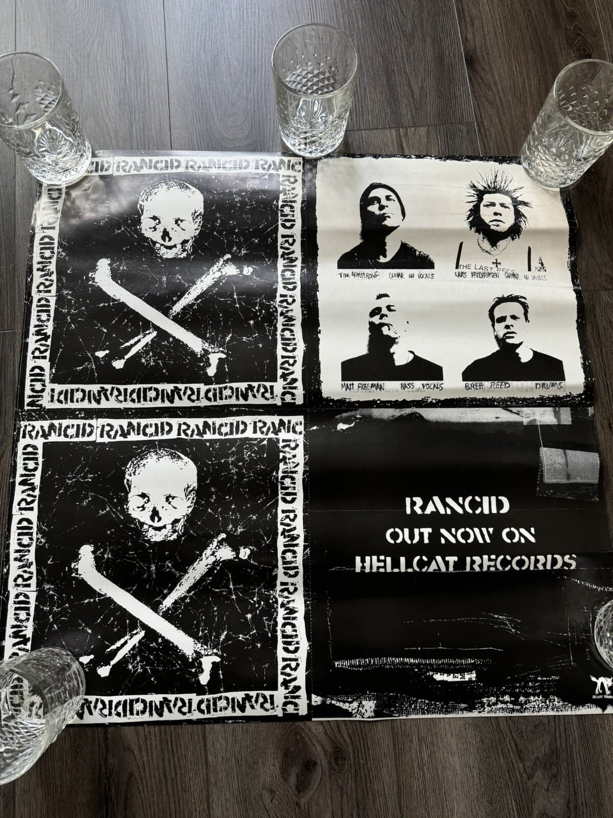 MUSIC POSTER ~ Rancid Self Titled 2000 24x24" Double Sided Prom