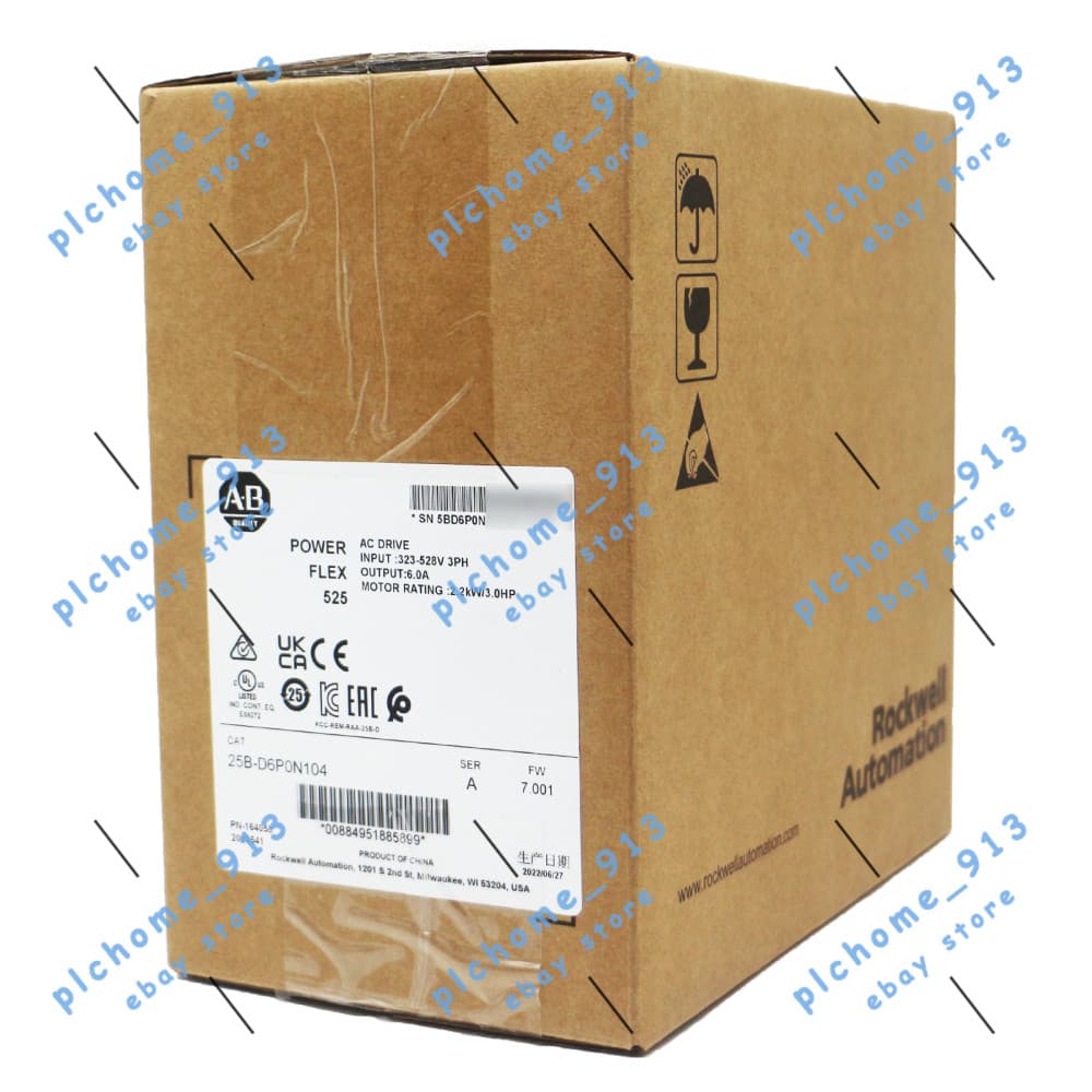 New Allen Bradley 25B-D6P0N104 PowerFlex 525 2.2kW (3Hp) AC Drive