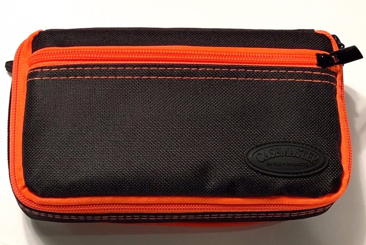 VIPER GLD PLAZMA PLUS DART CASE BLK W/ ORANGE TRIM NEW FREE SHIPPING N FLIGHTS