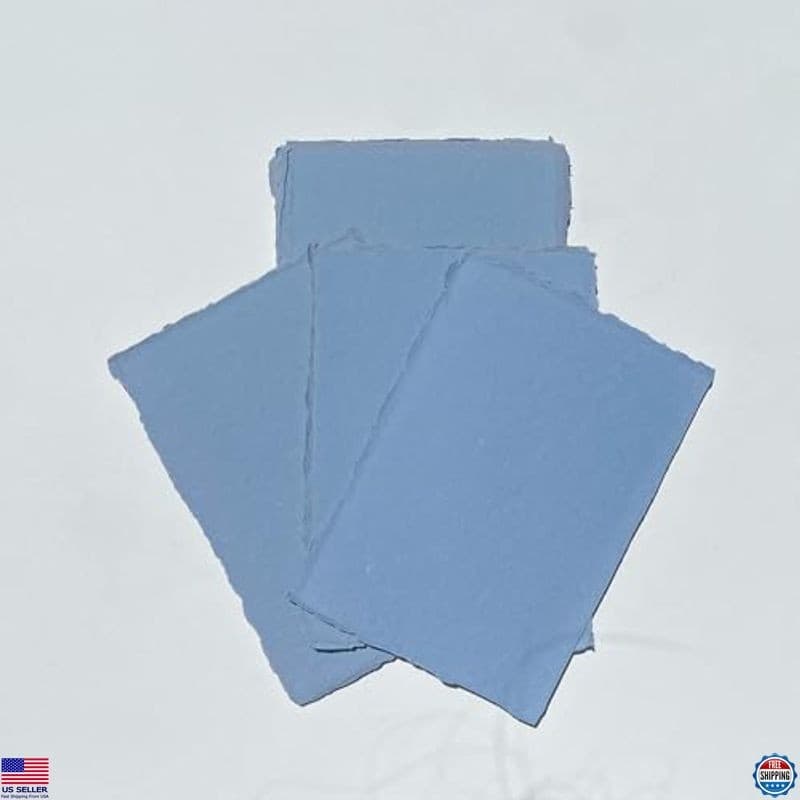 Premium 300gsm Cotton Paper 4.25x6 Inches, 25-Pack Elegant Blue for Invitations